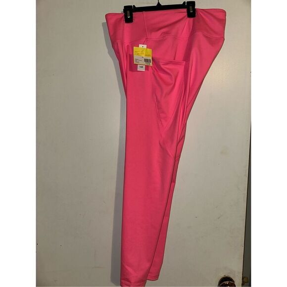Barbie Pink Cabana by Crown & Ivy  workout leggings NWT women’s size XL - Picture 1 of 5